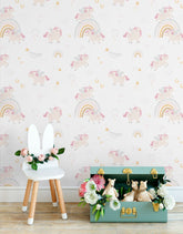 Papel de Parede Adesivo Unicórnio Estelar