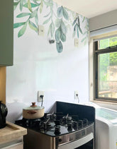 Painel de Parede Adesivo Folhagens Verdes