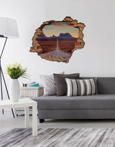 Adesivo Decorativo Buraco 3D Estrada