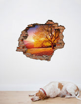 Adesivo Decorativo Buraco 3D Fim de Tarde