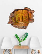 Adesivo Decorativo Buraco 3D Trilha na Floresta