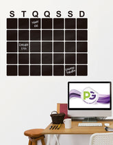 Adesivo de Lousa Formas Calendário 01