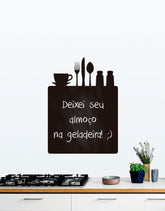 Adesivo de Lousa Formas Talheres