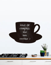 Adesivo de Lousa Formas Xícara de Café