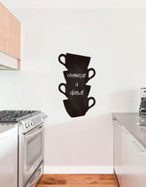 Adesivo de Lousa Formas Xícaras