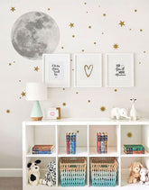 Adesivo Decorativo Mundo da Lua com Estrelas