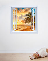 Adesivo de Janela Fim de Tarde Praiano