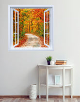 Adesivo de Janela Floresta de Outono
