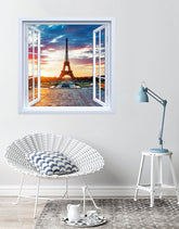 Adesivo de Janela Paris Romântica