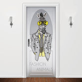Adesivo para Porta Zebra Fashion Animals