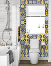 Papel de Parede Adesivo Azulejo Capri