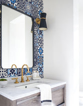 Papel de Parede Adesivo Azulejo Marine