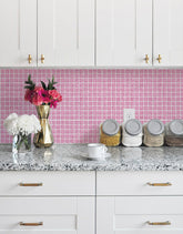 Papel de Parede Adesivo Pastilhas Camélia