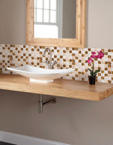 Papel de Parede Adesivo Pastilhas Oro Luxury