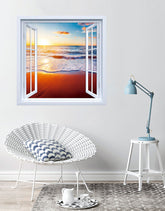 Adesivo de Janela Beira da Praia