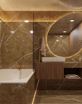 Adesivo para Chão Mármore Armani