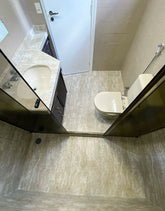 Adesivo para Chão Mármore Travertino Fosco