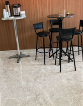 Adesivo para Piso Mármore Crema Armani Gloss