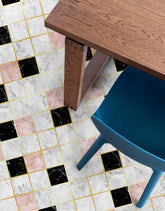 Adesivo para Piso Mosaico Marmorizado
