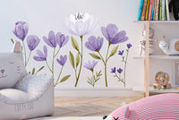 Adesivo de Parede Flores Candy Roxo