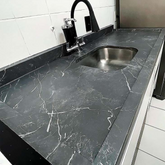 Adesivo para Pia Mármore Grigio Fosco