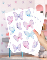 Cartela Adesiva Jardim de Borboletas