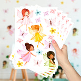 Cartela Adesiva Fadinhas Aquarela