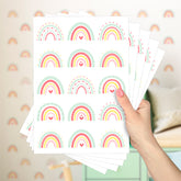 Cartela Adesiva Arco-Íris Menta