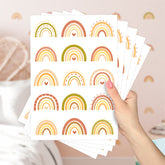 Cartela Adesiva Arco-Íris Boho Chic