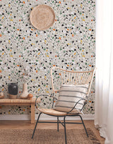Papel de Parede Granilite Terrazo Esmeralda