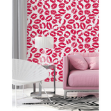 Papel de Parede Adesivo Batom Vermelho