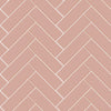 Papel de Parede Adesivo Brick ZigZag Blossom