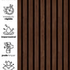 Papel de Parede Madeira Ripada Fina Chocolate