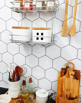 Papel de Parede Colmeia Minimalista