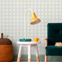 Papel de Parede Adesivo Xadrez Verde