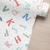 Papel de Parede Adesivo Alfabeto Colorido