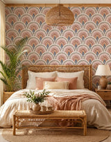 Papel de Parede Adesivo Boho Leque