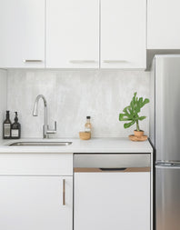 Papel de Parede Adesivo Cimento Queimado Glacial