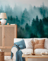 Painel de Parede Adesivo Bosque Névoa