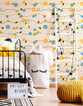 Papel De Parede Adesivo Floral Daisy