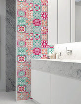 Papel de Parede Adesivo Azulejo Romance