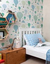 Papel de Parede Adesivo Balões Verdes