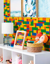 Papel de Parede Adesivo Blocos De Encaixar