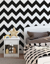 Papel de Parede Adesivo Chevron Preto