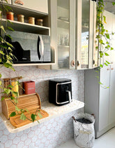 KIT DE 2 ROLOS - 4,00m x 50cm - Papel de Parede Adesivo Colméia Rose