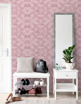 Papel de Parede Adesivo Escamas Tons de Rosa