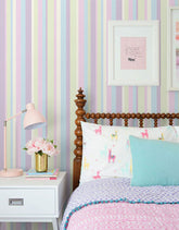 Papel De Parede Adesivo Listras Candy