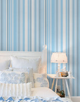 Papel de Parede Adesivo Listras Finas Azuis