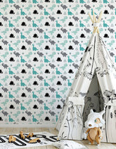 Papel de Parede Adesivo Mini Dinos