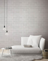 Papel de Parede Adesivo Tijolinhos Gelo